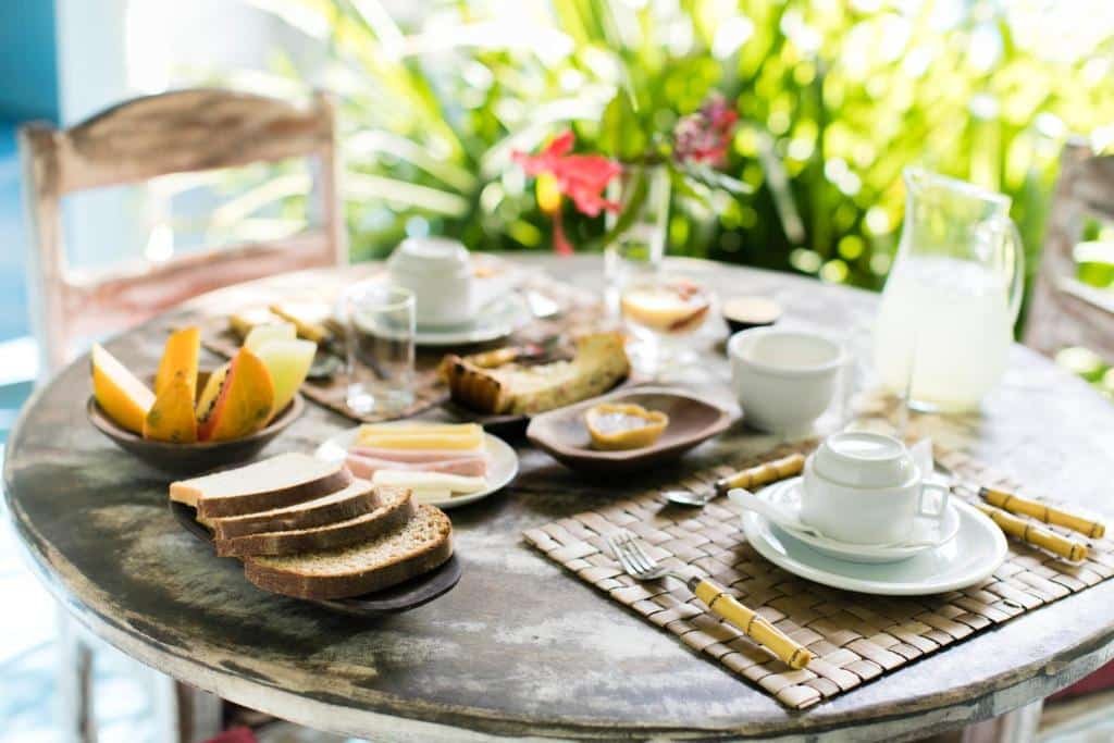 café da manhã na pousada caraíva
