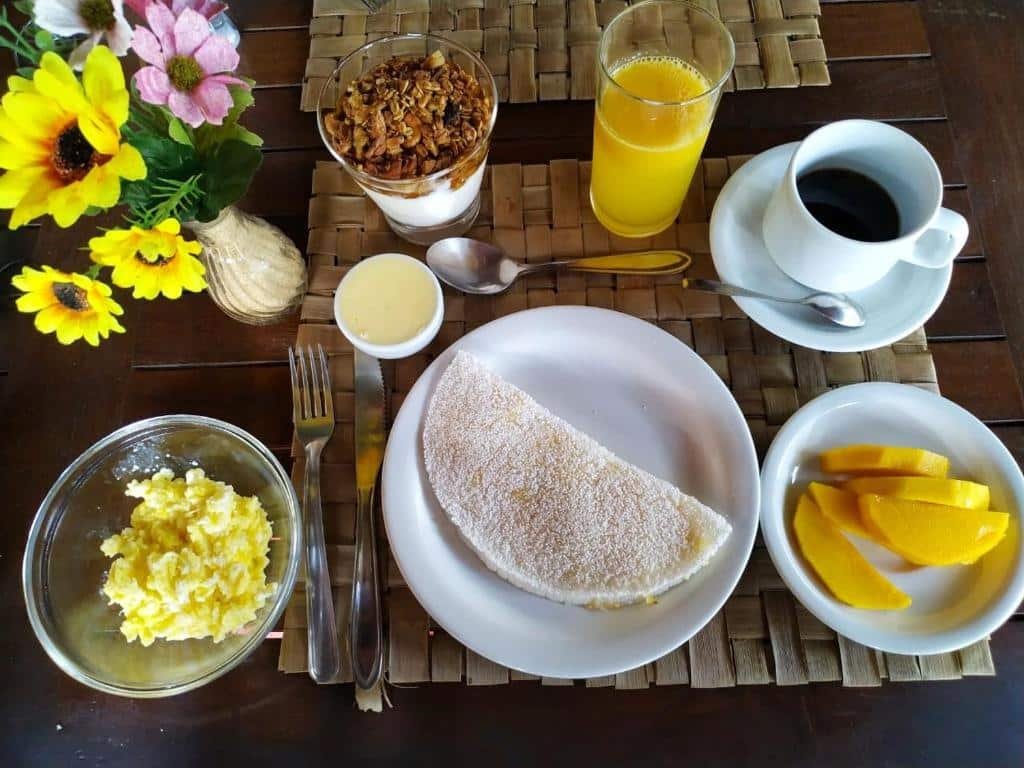 café da manhã da Pousada La Villa Caraiva