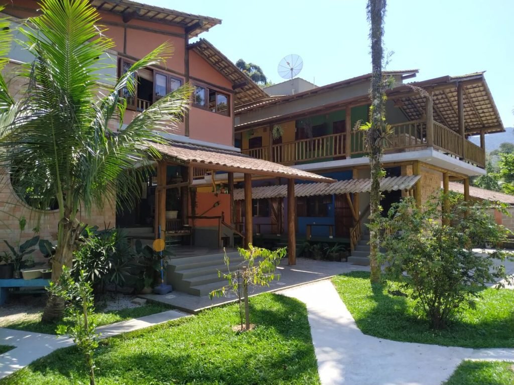 Área de entrada da Estalagem Itamambuca