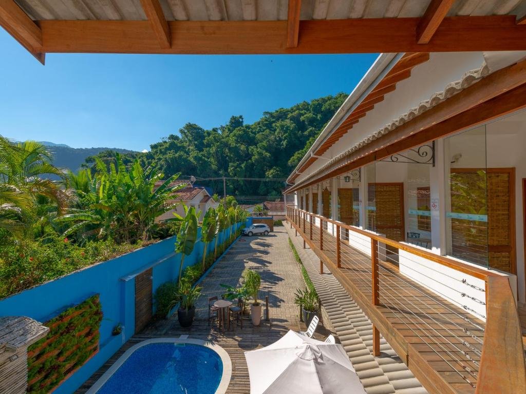 área externa da Pousada Vila Barequeçaba