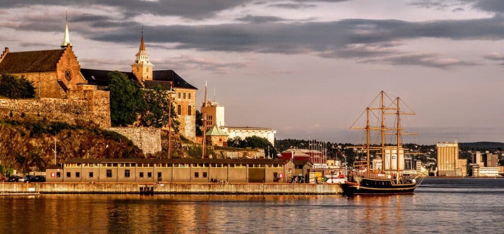 vista do Fortaleza de Akershus em Oslo