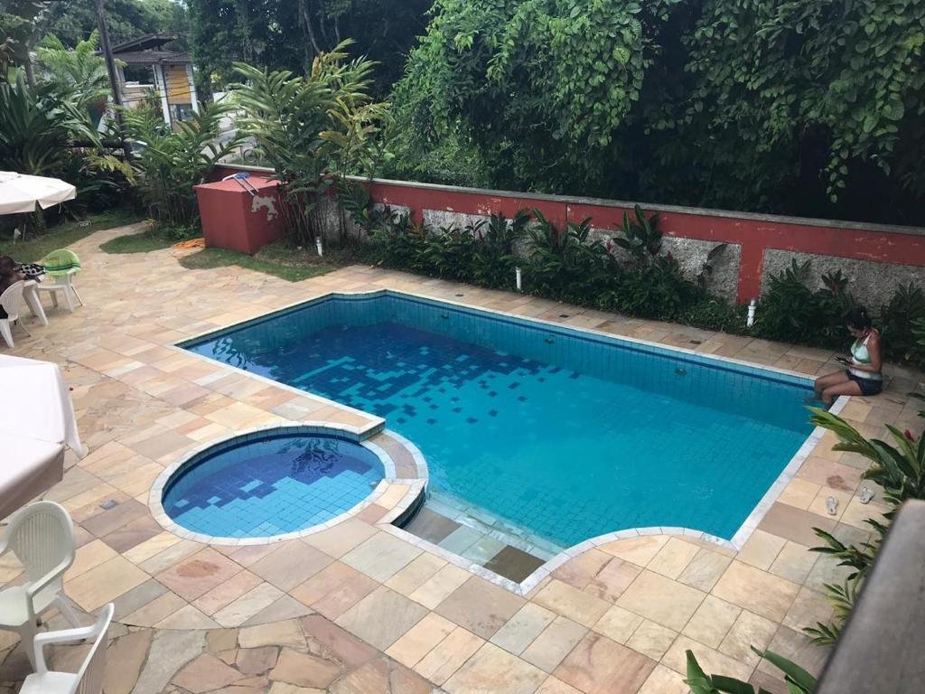 Vista da piscina do Apto Duplex com Mezanino na Praia da Baleia.
