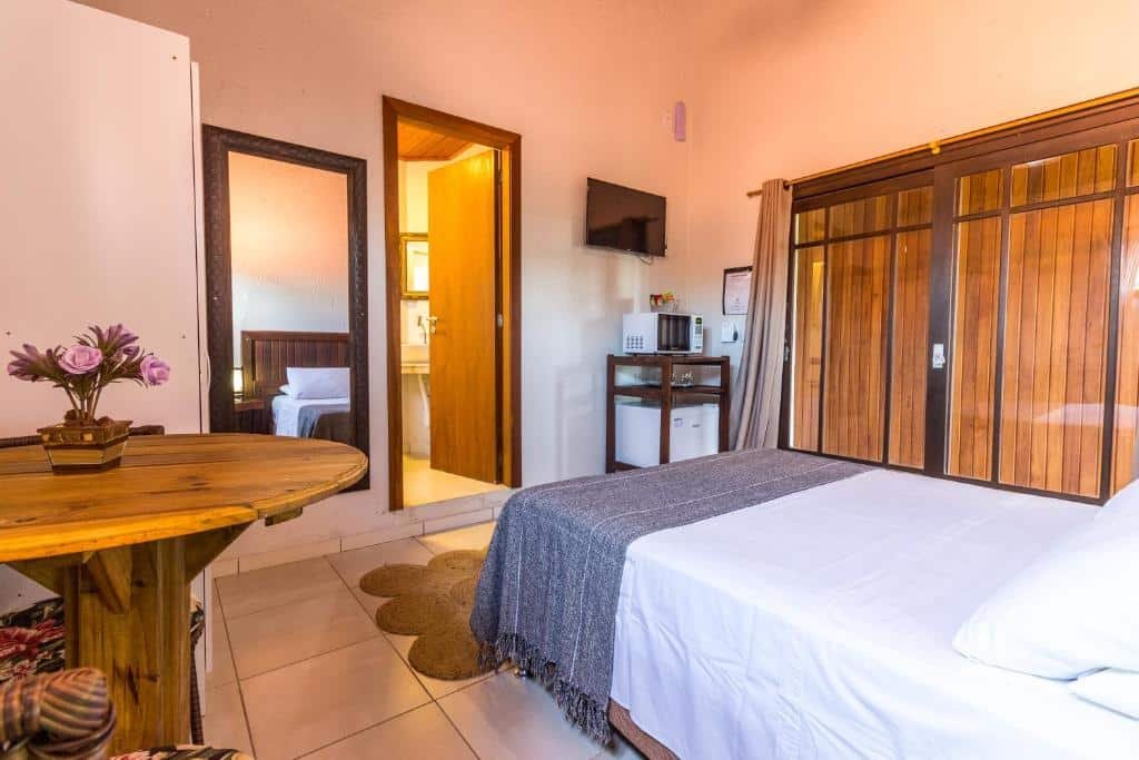 Quarto da Pousada Gauleses, na Praia do Rosa