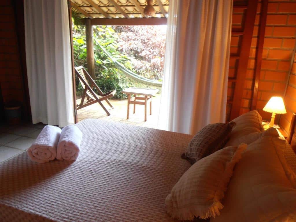 Quarto da Pousada Rosa & Canela.