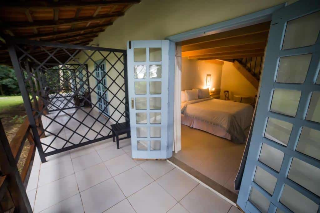 varanda e quarto do Bosque da Neblina