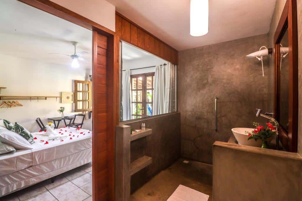 Quarto de uma das pousadas em pipa, a Pousada Aconchego da Pipa