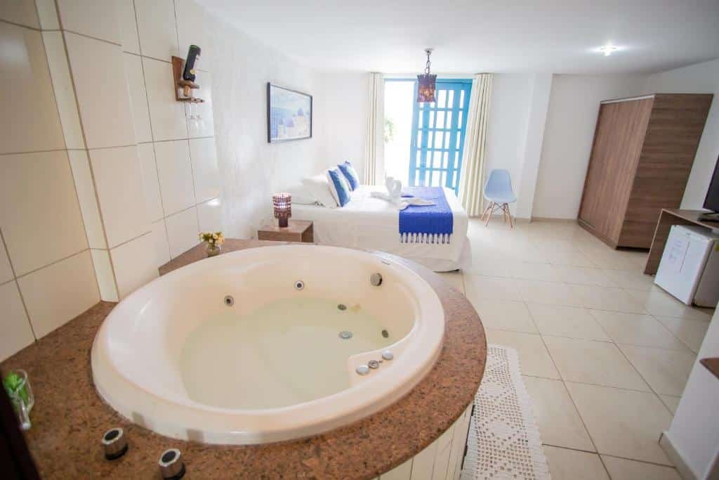 Quarto de uma das pousadas em Pipa, a Pousada Mediterrânea