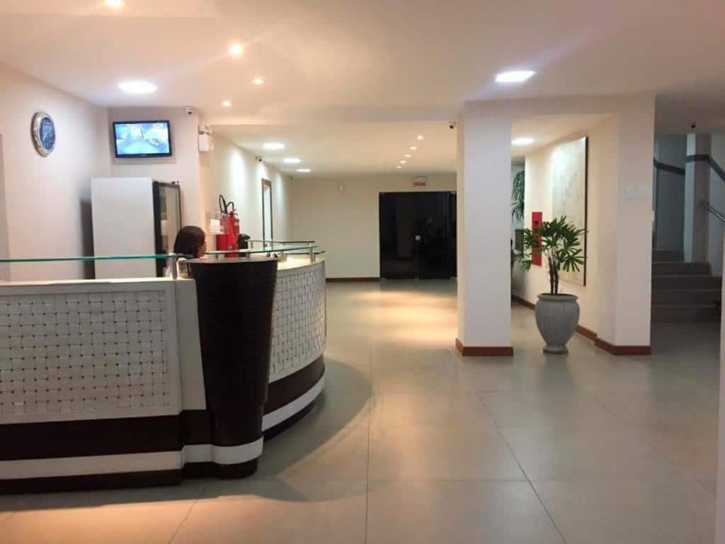 Recepção da Pousada Central em Feira de Santana.