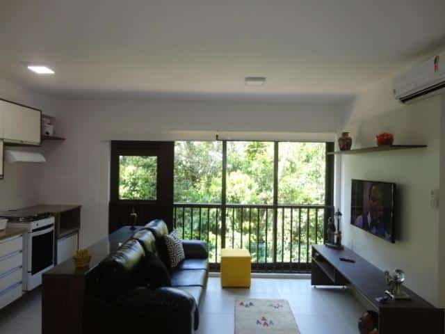 sala com sacada do Resort Ilha Verde Riviera de São Francisco